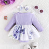 LAVENDER Butterfly Romper Dress