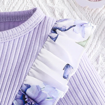 LAVENDER Butterfly Romper Dress