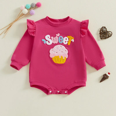 WILD ONE Ruffle Long-Sleeve Onesie