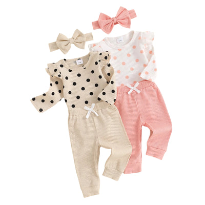 TULLY Polka Dot Outfit with Headband