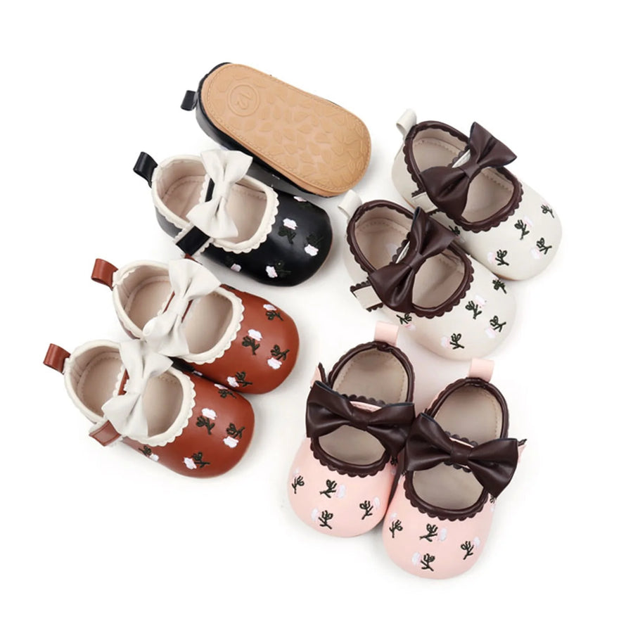 ISOBEL Floral Bowtie Shoes