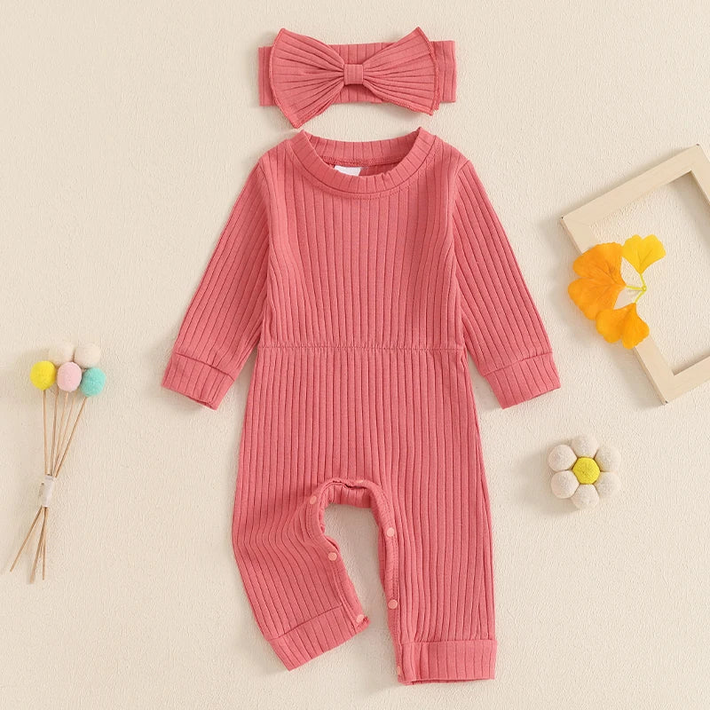 AMIRA Ribbed Jumpsuit with Headband