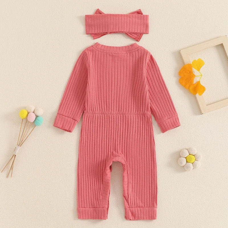 AMIRA Ribbed Jumpsuit with Headband