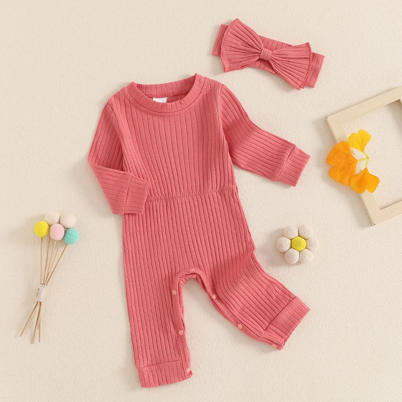 AMIRA Ribbed Jumpsuit with Headband