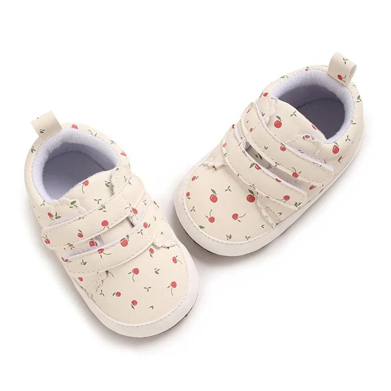 Red Fruit Velcro Sneakers Pink 6 12 Months