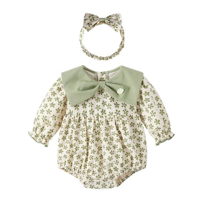 LUCKY CLOVER Collar Romper