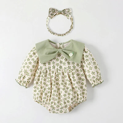 LUCKY CLOVER Collar Romper