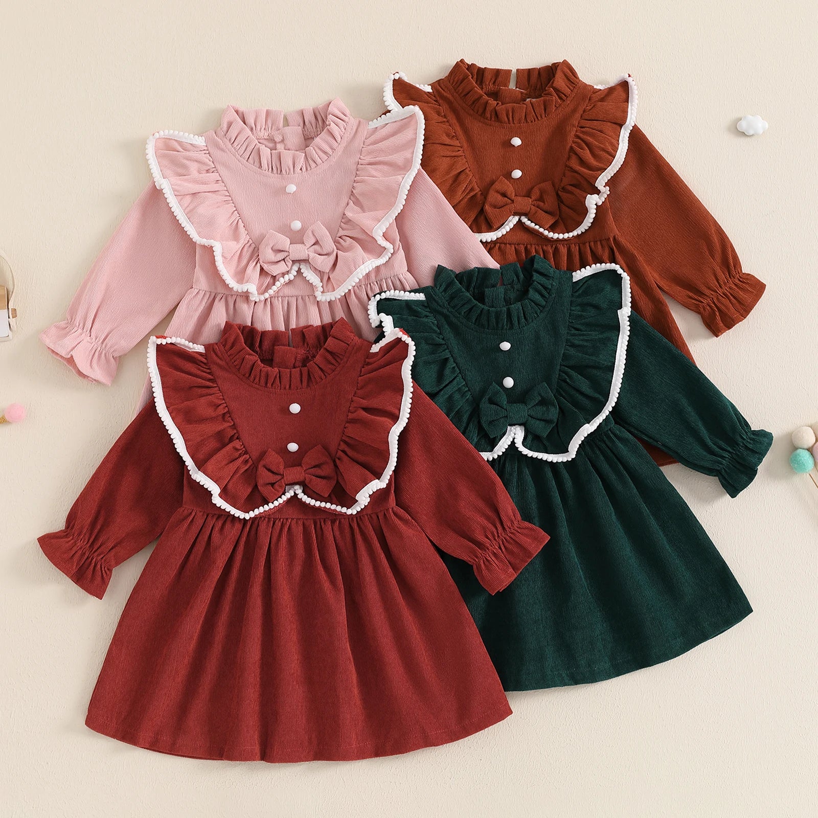 GWEN Pompom Collar Dress