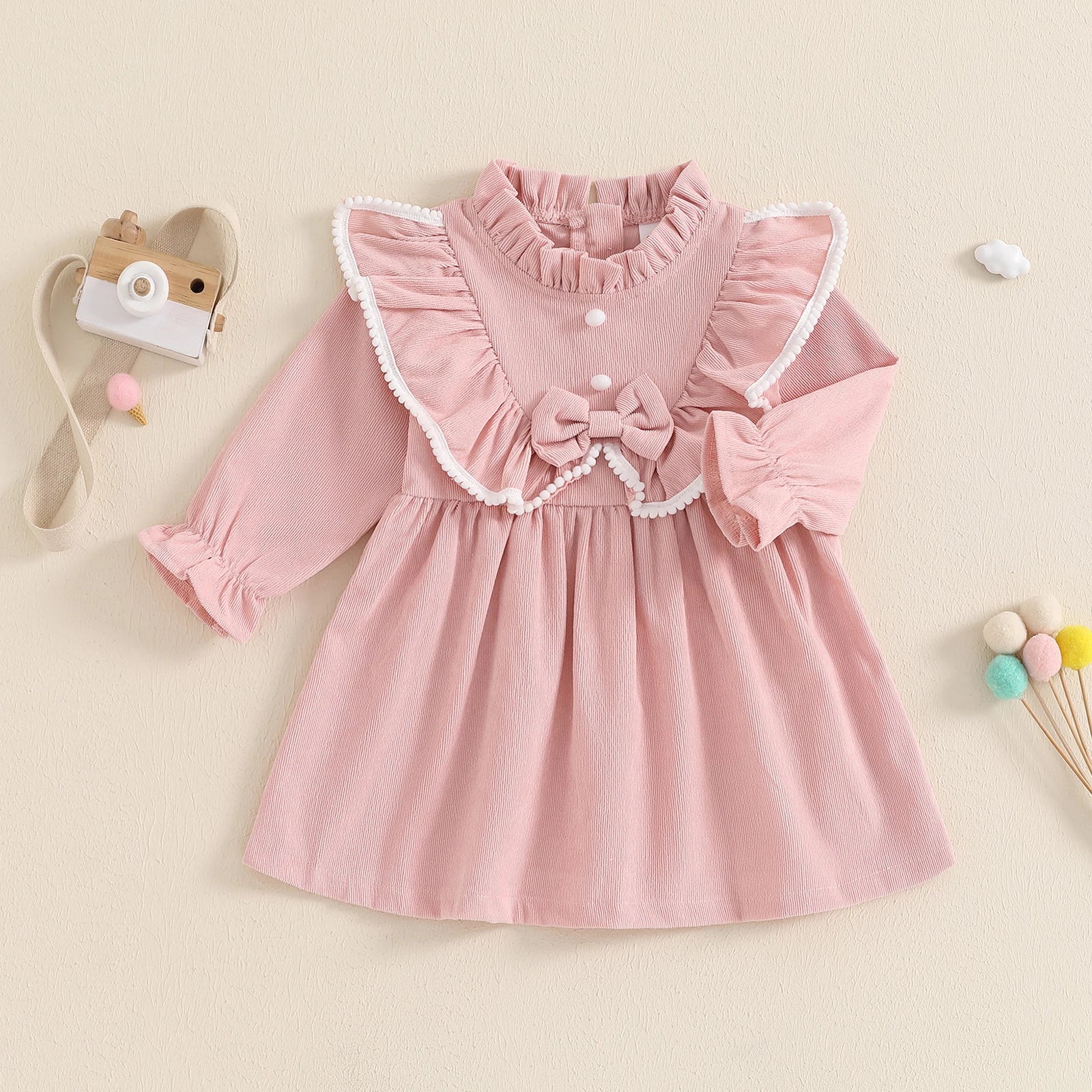 GWEN Pompom Collar Dress