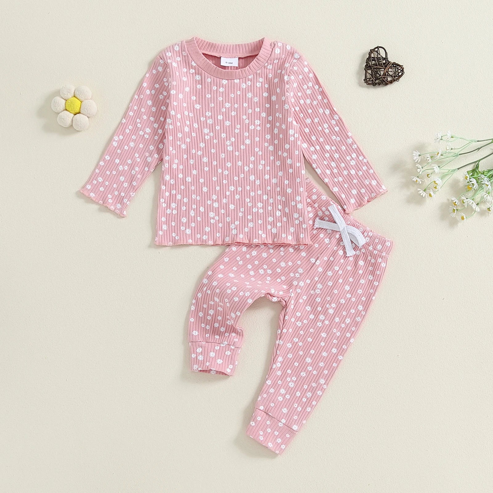 WHITE FLOWERS Lounge Outfit