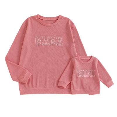 MAMA/MINI Waffle Knit Sweatshirt