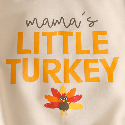 MAMA'S LITTLE TURKEY Color Block Onesie