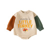 MAMA'S LITTLE TURKEY Color Block Onesie