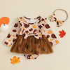 THANKSGIVING Tulle Romper Dress