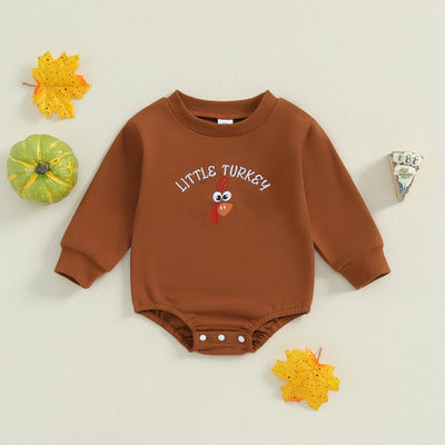 LITTLE TURKEY Long-Sleeve Onesie