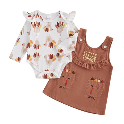 LITTLE TURKEY Overall Skirt Outfit