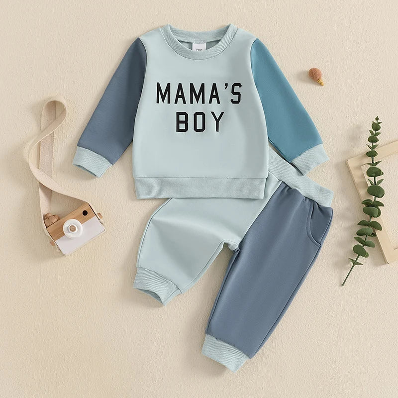 MAMA'S BOY Color Block Outfit