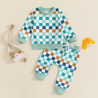 CHECKERS Blue Outfit