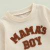 MAMA'S BOY Waffle Knit Outfit