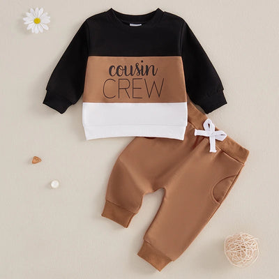 COUSIN CREW Color Block Outfit