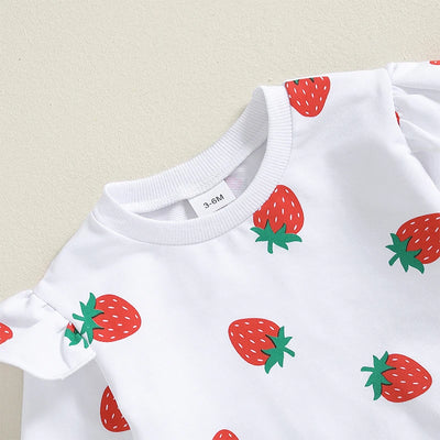 STRAWBERRIES Ruffle Outfit