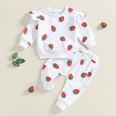 STRAWBERRIES Ruffle Outfit