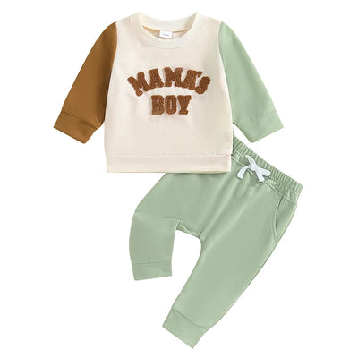 MAMA'S BOY Color Block Outfit