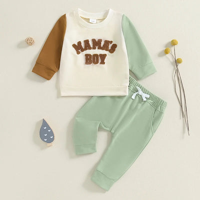 MAMA'S BOY Color Block Outfit