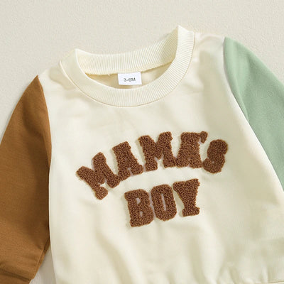 MAMA'S BOY Color Block Outfit