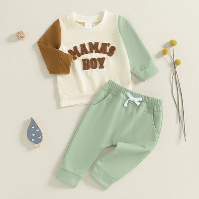 MAMA'S BOY Color Block Outfit