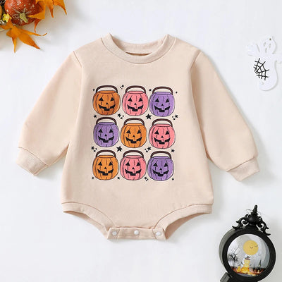 JACK O'LANTERN Long-Sleeve Onesie