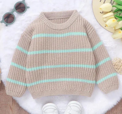 AVERY Striped Knitted Sweater