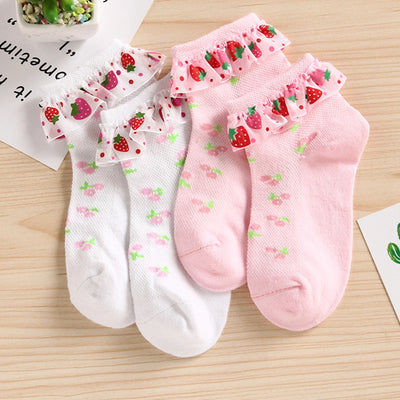 STRAWBERRY Ruffle Socks