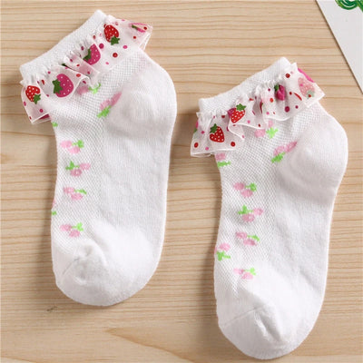 STRAWBERRY Ruffle Socks