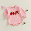 ONE Strawberry Long-Sleeve Onesie