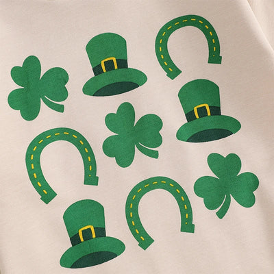 TIK TAC TOE St. Patricks Long-Sleeve Onesie