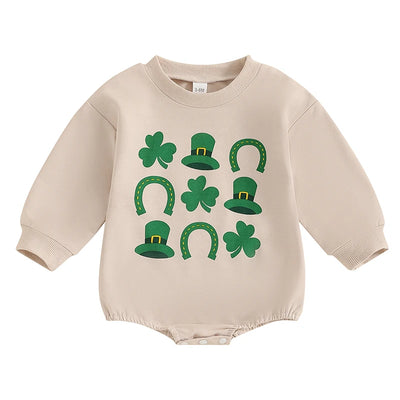 TIK TAC TOE St. Patricks Long-Sleeve Onesie