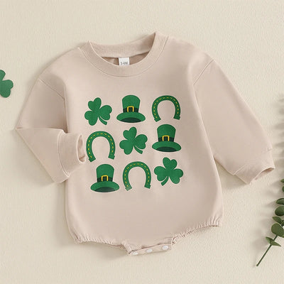 TIK TAC TOE St. Patricks Long-Sleeve Onesie