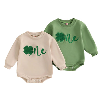 LUCKY ONE Long-Sleeve Onesie