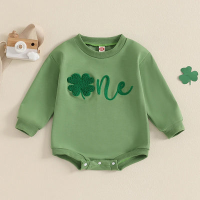 LUCKY ONE Long-Sleeve Onesie