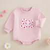 BOWTIE Pink Long-Sleeve Onesie