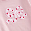 BOWTIE Pink Long-Sleeve Onesie