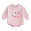 BOWTIE Pink Long-Sleeve Onesie