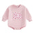 BOWTIE Pink Long-Sleeve Onesie