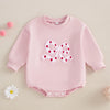 BOWTIE Pink Long-Sleeve Onesie