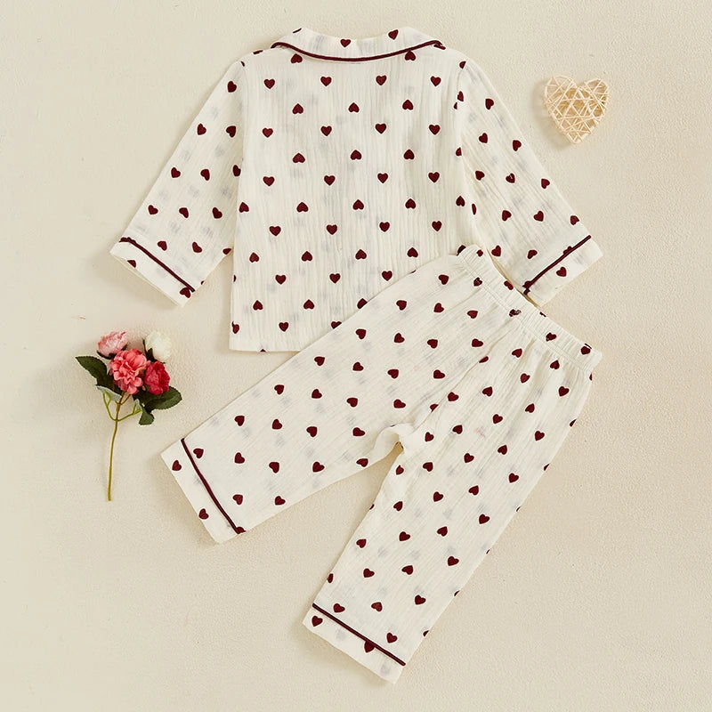 HEARTS Muslin Pyjamas