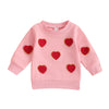 PLUSH HEART Pink Sweatshirt