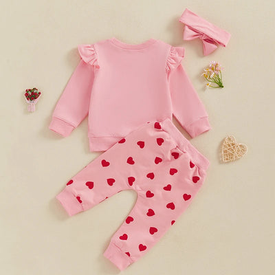 LITTLE VALENTINE Ruffle Outfit