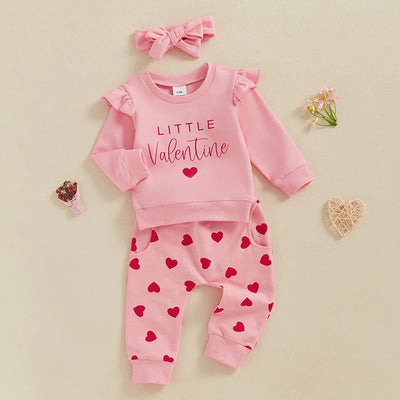 LITTLE VALENTINE Ruffle Outfit