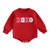 XOXO Red Long-Sleeve Onesie